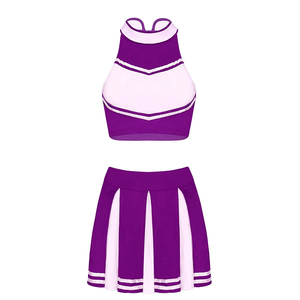 Ensemble d'uniformes de cheerleading personnalisés, jupe et haut pour équipe de cheerleading, vêtements de sport par sublimation, vente en gros, fabricant OEM ODM - Product Image 1