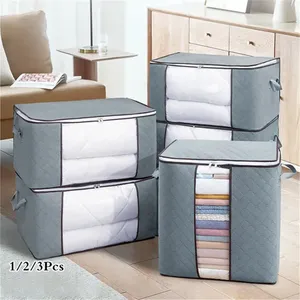 Household Hot Sale <b>Large</b> Capacity Storage Organizer Zipper Dustpoof Container Lightweight Luggage Bag - Product Image 5
