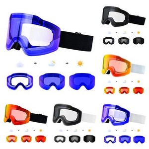 Lunettes de ski photochromiques personnalisées en gros, couleur et logo, pour enfants, magnétiques, réglables, sports d'hiver, alpinisme - Product Image 1