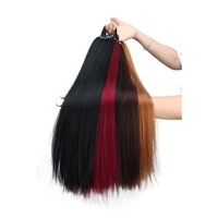 Nouveau modèle d'usine : Postiche Invisible à Double Tissage Plat avec Mèches Synthétiques – Le Genius Hairpiece