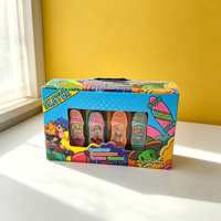 Chewing-gum bulle à saveur fruitée pour enfants avec jouet de skateboard à doigts, ensemble de bonbons et jouets sur le thème des skateurs, vente en gros