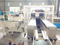 Machine d'emballage de mouchoirs en papier entièrement automatique à grande vitesse Xinyun, avec moteur à engrenages PLC, certifiée CE, 100-150 paquets/min
