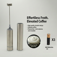 Mousseur à lait portable rechargeable en acier inoxydable 2026 – Appareil de cuisine écologique très populaire