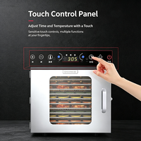 Kastvoedseldehydrator 20-lagen voedseldroogmachine 2000W vermogen digitale timer voor het produceren van vleesjerky en huisdierensnoepjes