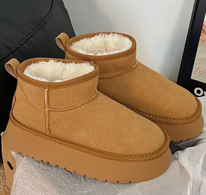 Commercio all'ingrosso della fabbrica scarpe di design di moda invernale di alta qualità marca carina soffice caviglia nuovi stili stivali da neve per le donne - Product Image 4