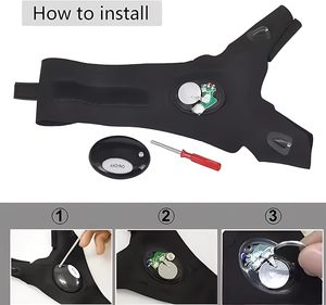 Guantes Impermeables con Linterna LED, Guantes sin Dedos con Linterna LED, Guantes con Linterna para Bicicleta y <span class=keywords><strong>Camping</strong></span>, Perfectos para Uso en Exteriores - Product Image 4