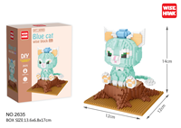 Nouveaux jouets animaux mignons pour filles éducatifs en plastique Micro bloc de construction ensemble bricolage Construction modèle Cartoony jouet