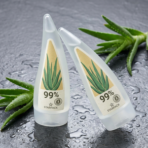 Botella <span class=keywords><strong>de</strong></span> Plástico PET Vacía al por Mayor para Gel <span class=keywords><strong>de</strong></span> Aloe Vera, Envase Verde con Forma <span class=keywords><strong>de</strong></span> Hoja para Cuidado <span class=keywords><strong>de</strong></span> la Piel, Champú y Cosméticos - Product Image 2
