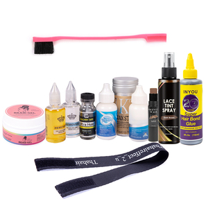 Private Label Packaging Lace Glue Wig Adhesive Hair Wax Stick Edge Control Lace Tint Stick Hair Tools Custom Wig Install Kit