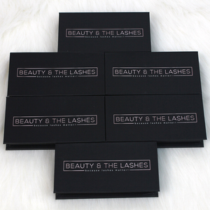 B596 kotak bulu mata kosong kotak bulu mata hitam paket label pribadi kustom kotak kemasan bulu mata Kasus bulu mata - Product Image 2