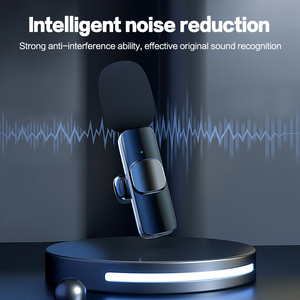 Micrófono Lavalier K9 K8 K35 1 Drag 2, 2.4GHz, 2 en 1, Micrófonos Mini Portátiles Inalámbricos para Grabación, para iPhone y Android - Product Image 3