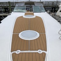 Tapis de pont en mousse EVA auto-adhésif style SeaDek MarineMat pour plateforme de bain et cockpit de bateau, compatible Cruisers Yachts Esprit 3575 (1999)