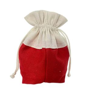 Bolsa de Regalo Navideña para Dulces, Bolsa de Algodón con Cordón para Fiestas - Product Image 5