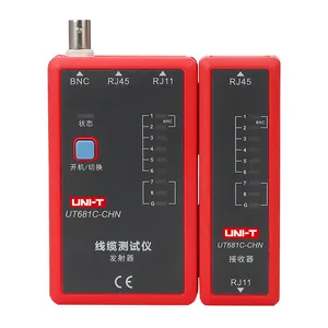 UNI-T UT681C เครือข่าย RJ45 RJ11 BNC สายโทรศัพท์ติดตาม Ethernet LAN เครื่องตรวจจับสาย Finder ทดสอบสายเคเบิล