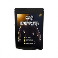 Sachets de thé énergétique au ginseng cru à marque privée, directement de l'usine, pour le bien-être et la vitalité quotidiennes des hommes, supplément à base de plantes, OEM