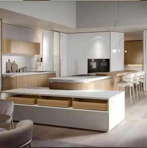 Gabinete de Cocina Modular Zofa con Encimera de Cuarzo de Diseño Moderno y Pequeño, con Isla de Almacenamiento y Grifo Mall - Product Image 2