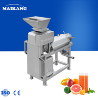 Industriële automatische spiraalvormige fruitsapcentrifuge met dubbele motoren SUS 304 roestvrij staal hoge capaciteit voedselverwerkingslijn