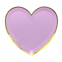 Assiettes en papier jetables en forme de cœur de la marque Padi pour la fête de mariage de la Saint-Valentin