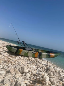<span class=keywords><strong>Kayak</strong></span> monoplace à pédales de 9,3 pieds, siège unique, en plastique HDPE, pour la pêche, le surf, l'océan, les lacs et les rivières - Product Image 4