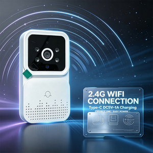 M6 2.4G กริ่งประตูวิดีโอไร้สายพร้อมกล้องเสียงสองทางอินฟราเรดไนท์วิชั่นแบตเตอรี่ขับเคลื่อนการตรวจจับการเคลื่อนไหว 120 เลนส์มุมกว้าง - Product Image 6