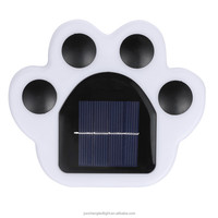Lampe solaire LED avec imprimés de pattes d'animaux, design chien, ours, chat, accessoire de jardin, éclairage d'extérieur, luminaire décoratif, idéal pour une pelouse, une cour ou un sentier