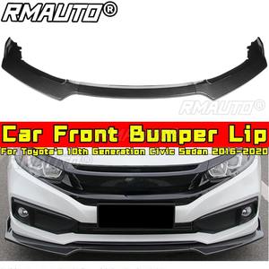 <b>For</b> Toyota's 10th Generation Civic Sedan 2016-2020 Exterior Accessories <b>Car</b> Front Bumper Lip Splitter <b>Diffuser</b> Spoiler Body Kit - Product Image 2