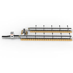 Machine de tri de colis intelligente avec trieuse à roues et capteurs visuels pour la gestion des colis postaux - Product Image 3