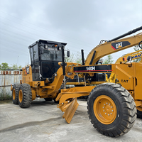 Excavatrice sur chenilles Caterpillar CAT 140H, 185 CV, lame de 3,66 m, pompe, 15 tonnes, d'occasion, d'origine japonaise, pour la construction routière