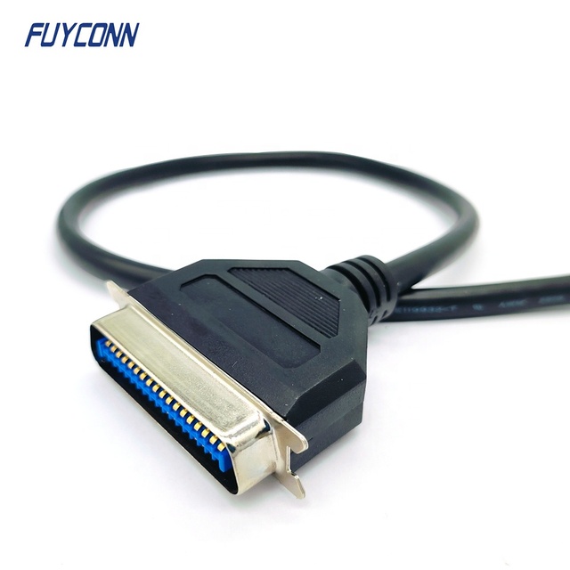 Parallel IEEE 1284 Centronics-36 Male Male 36-Conductor Copper Polyolefin Insulated Rubber Jacket Industrial Use Custom Cable