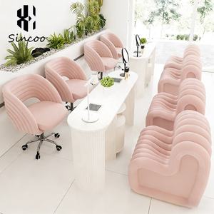 Manufacturer Manicure <b>Nail</b> Salon Tables Modern Custom Colors <b>Nail</b> Art Station Table <b>Desk</b> Mesa De Manicura with Dust Collector - Product Image 3