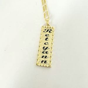 Itfabjx120 — bijou Vertical personnalisé, collier en émail, corde de fleur, chaîne, idée cadeau d'anniversaire, remise en gros, pour garçons, femmes - Product Image 3