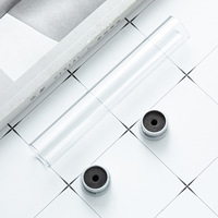 Boîte d'emballage en plastique transparent en forme de diamant pour cadeaux, tube à stylo, présentoir élégant pour crayons, étui à stylo en cristal