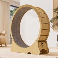 Roue d'exercice pour chat, moderne et classique, de luxe, écologique, en MDF ondulé, durée de vie plus longue pour les chats, petits animaux, remise en forme, poids