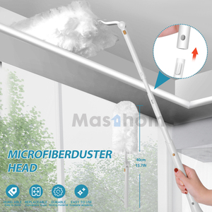 Masthome Hộ Gia Đình Làm Sạch Có Thể Thu Vào Đầu Có Thể Thay Đổi Ma Thuật Microfiber Duster - Product Image 2