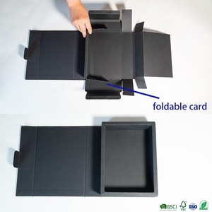 Phong cách mới giá bán buôn tái sử dụng các tông cứng nhắc giấy carton Đen ráp Kỷ Niệm Quà Tặng vành đai hộp - Product Image 5