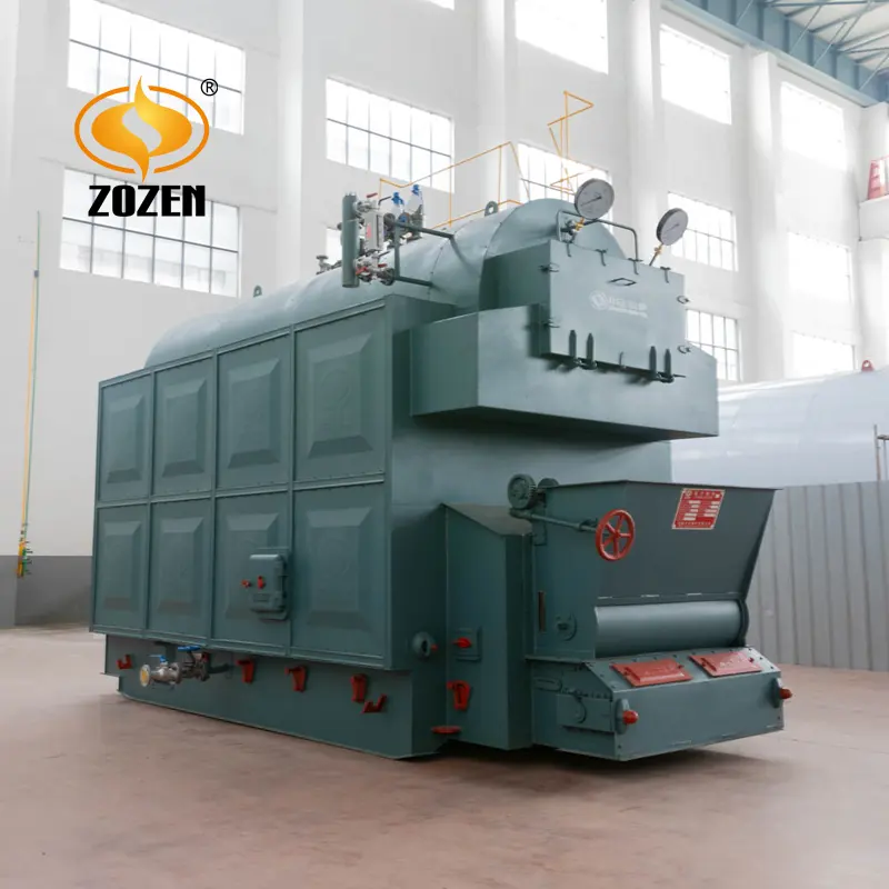 ZOZEN Perapian Otomatis Batu Bara Api 3Ton/Hr Boiler Uap untuk Mesin Pelet Pakan