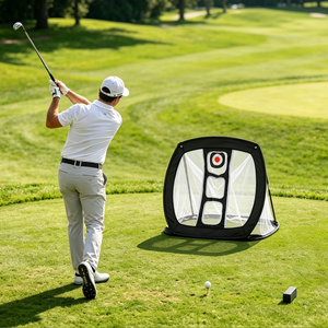 Filet de golf portable multi-cibles pour l'entraînement au golf, avec logo personnalisé, vente en gros d'usine - Product Image 1