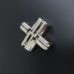 Modern Steel Concealed Cross Folding Hinge Door Invisible Concealed Hinges for Narrow Side Panels Furniture Hinges - Product Image 3