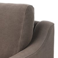 Fauteuil lounge moderne de luxe léger entièrement rembourré, chaise individuelle minimaliste pour salon à domicile