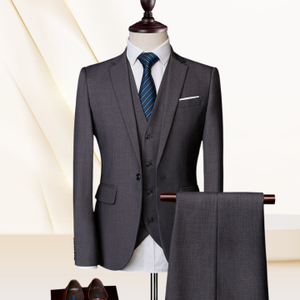 <span class=keywords><strong>Abito</strong></span> da sposa di lusso da <span class=keywords><strong>uomo</strong></span> alla moda Slim tinta unita Business Office set di grandi dimensioni - Product Image 5