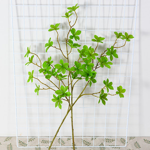 D248 Multi-Petal Bell Leaves Seven-Star Texture Plantes en soie collée Verdure pour le salon de la maison - Product Image 2