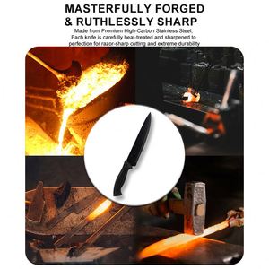 Juego de Cuchillos de Acero Inoxidable de Alta Calidad, Pelador de Cerámica, 6 Piezas, Cuchillo de Chef, Cuchillo para Carne, Juego de Cuchillos de Cocina con Caja de Regalo - Product Image 5