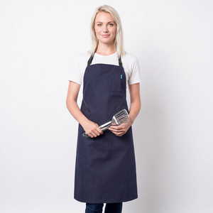 Tablier unisexe en coton pour usage domestique, idéal pour artistes, cuisine, barbecue, peinture, avec fermeture à sangles et manches longues, uniforme pour restaurants et bars - Product Image 1