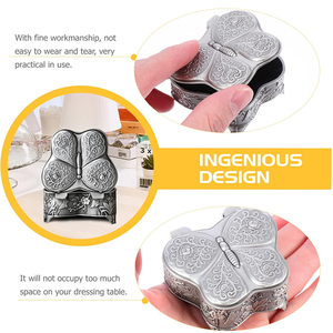 Caja <span class=keywords><strong>Musical</strong></span> <span class=keywords><strong>de</strong></span> Aleación con Manivela, Diseño <span class=keywords><strong>de</strong></span> <span class=keywords><strong>Castillo</strong></span> en el Cielo, Princesa Elfa, Patrón <span class=keywords><strong>de</strong></span> Rosas, Precioso Recuerdo <span class=keywords><strong>de</strong></span> Navidad - Product Image 5