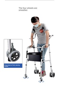 Marco de ayuda plegable para la movilidad Ayudas para caminar Cuidado en el hogar Ancianos Mayores Discapacitados - Product Image 4