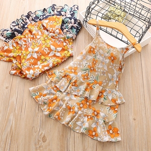 Nuevos Vestidos Modernos de Moda para Niñas, con Estampado Floral, para Bodas de Verano, con Tiras, de Satén, hasta la Rodilla, Corte en A - Product Image 2