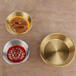 Petite tasse à <span class=keywords><strong>sauce</strong></span> en acier inoxydable 304 écologique <span class=keywords><strong>Bol</strong></span> d'assaisonnement en métal poli pour vinaigrette à sushi Plats à <span class=keywords><strong>sauce</strong></span> soja - Product Image 5