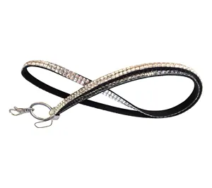 Buntes Strass bling Glitzer Lanyard Handy Schlüssel bund kurzes Strass Lanyard