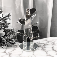 Cadeau de Noël personnalisé Artisanat créatif en acrylique Décoration de table Mini sapin de Noël transparent Casse-tête