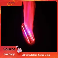Colonne de Flamme LED Carrée Commerciale Grande Taille pour Soirées, KTV, Restaurants – Décoration Intérieure/Extérieure Effet Feu de Camp